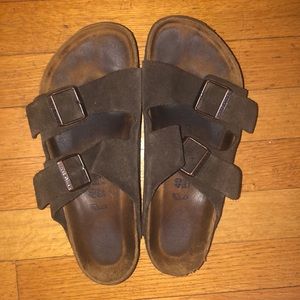 Birkenstock Brown Arizona Suede Sandals Size 40